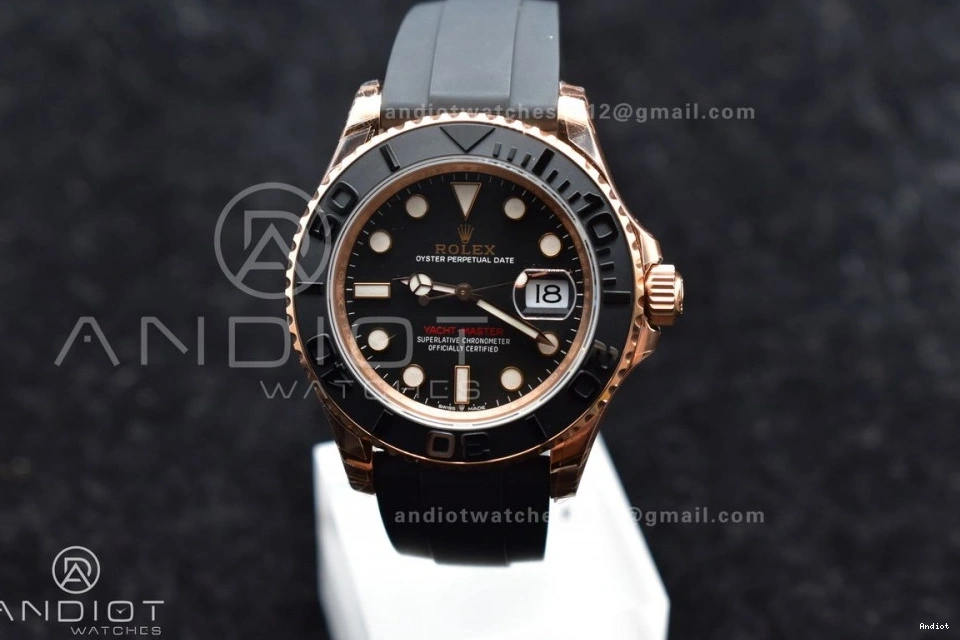 VS3235 Ceramic Best on VSF Black 126655 Bezel Oysterflex Rubber Yacht-Master Edition 1:1 Strap 0401